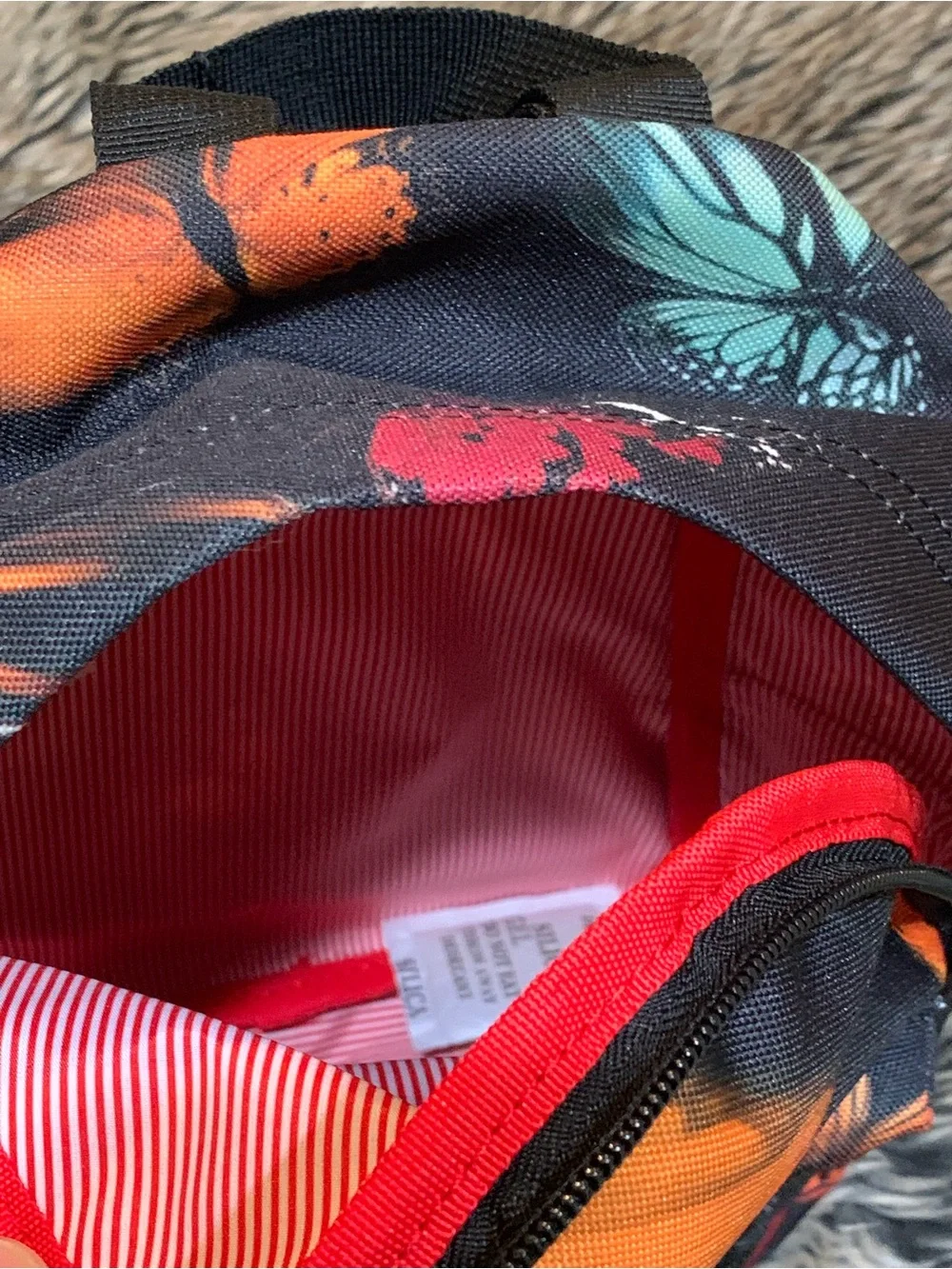 Herschel Supply Co. Classic Warp Butterflies Black Mini Backpack NWT